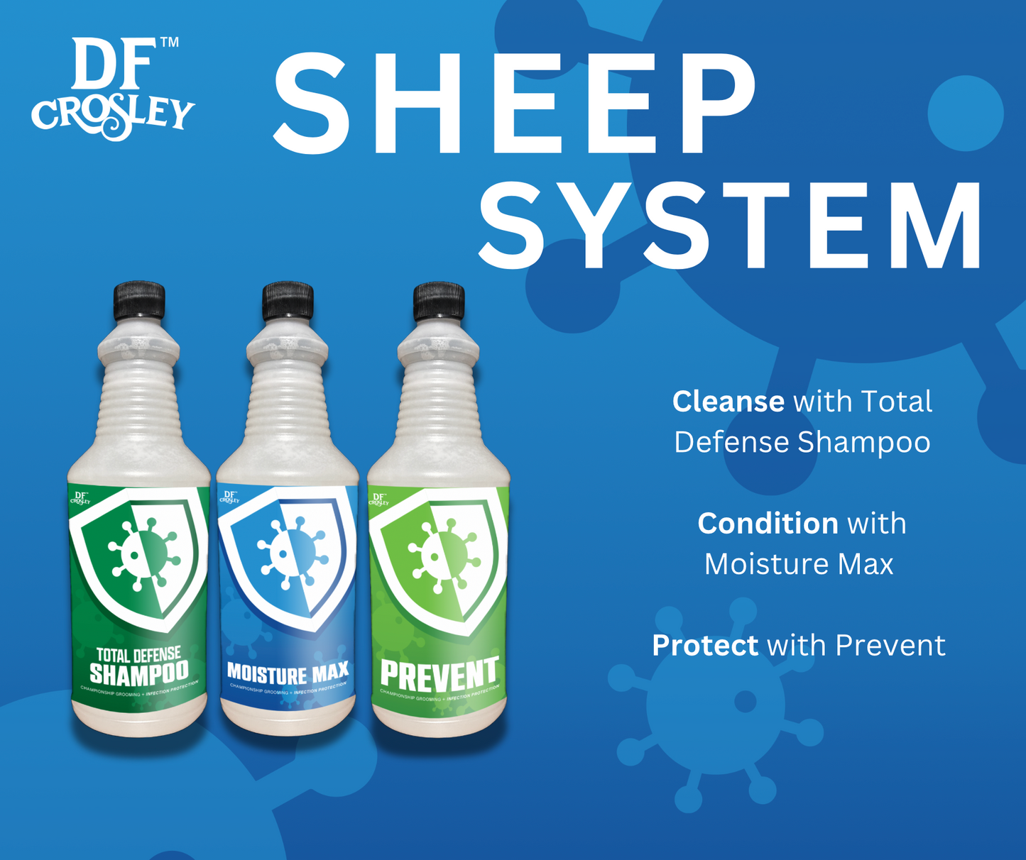 DF Crosley Total Defense Shampoo for Livestock & Horses - 32 oz.
