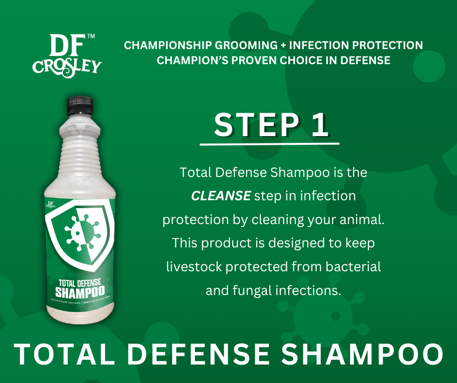 DF Crosley Total Defense Shampoo for Livestock & Horses - 32 oz.