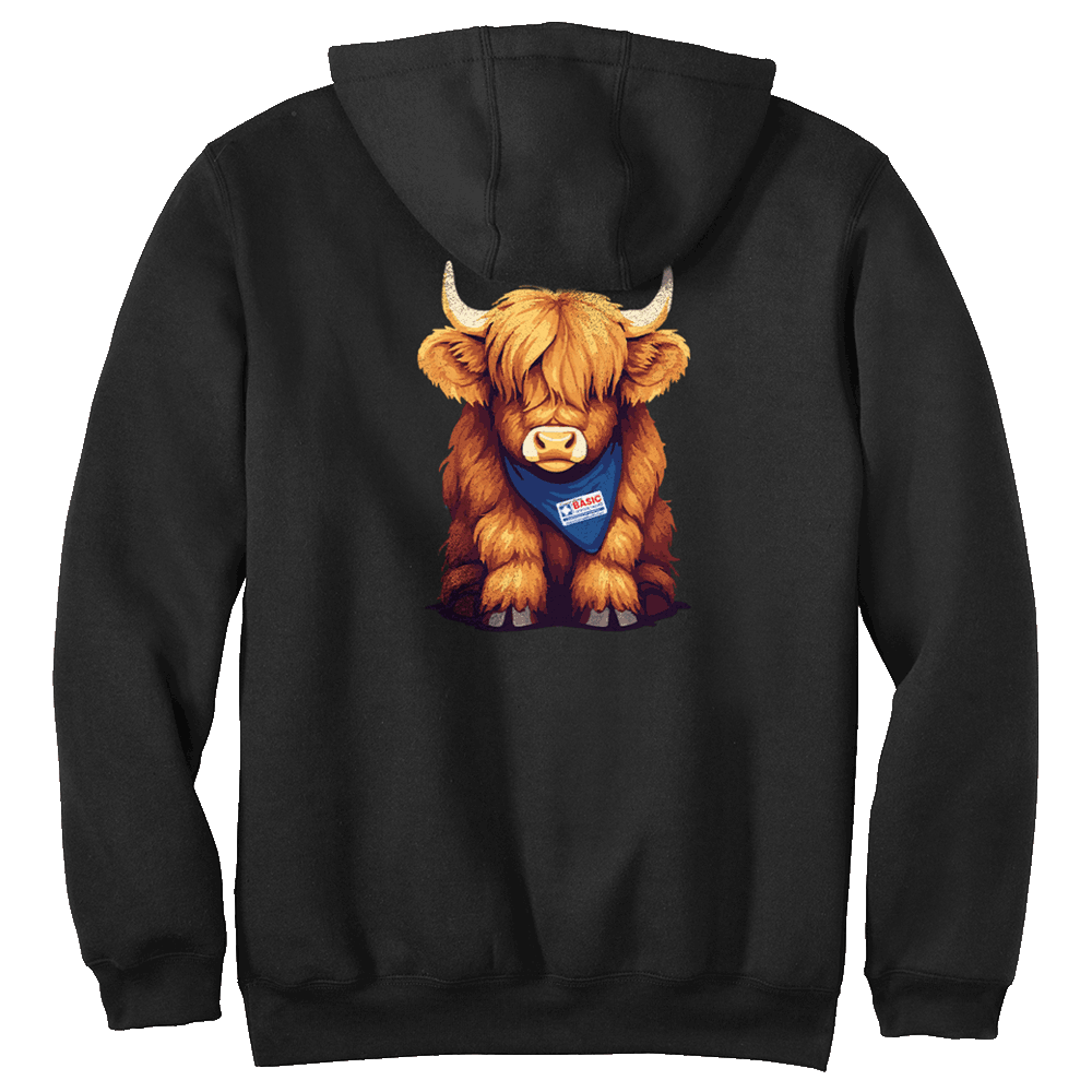Baby Highland Cow Carhartt Hoodies
