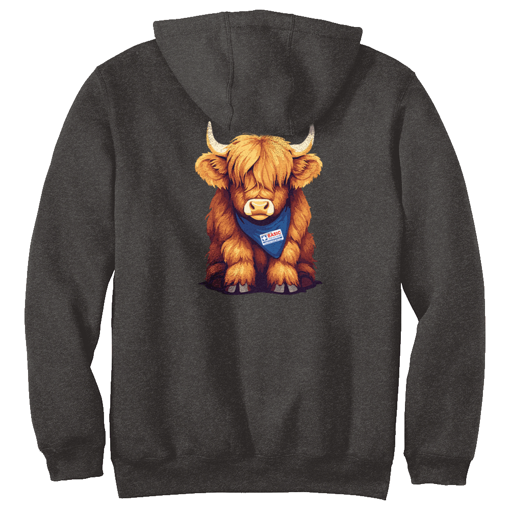 Baby Highland Cow Carhartt Hoodies