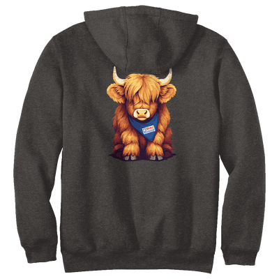 Baby Highland Cow Carhartt Hoodies