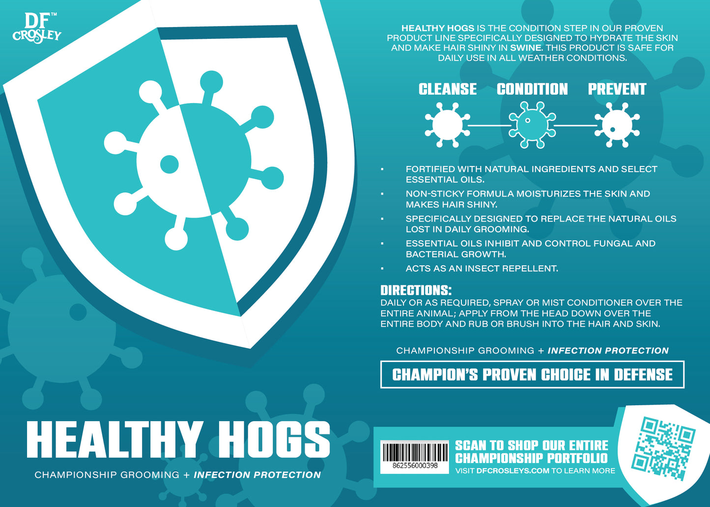 DF Crosley Healthy Hogs Conditioner - 32 oz.