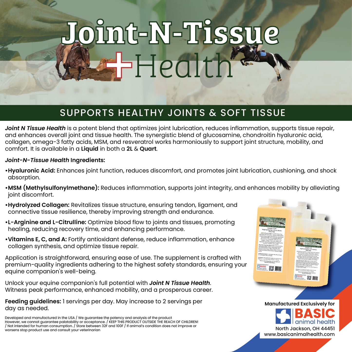 Joint-N-Tissue Health for Horses