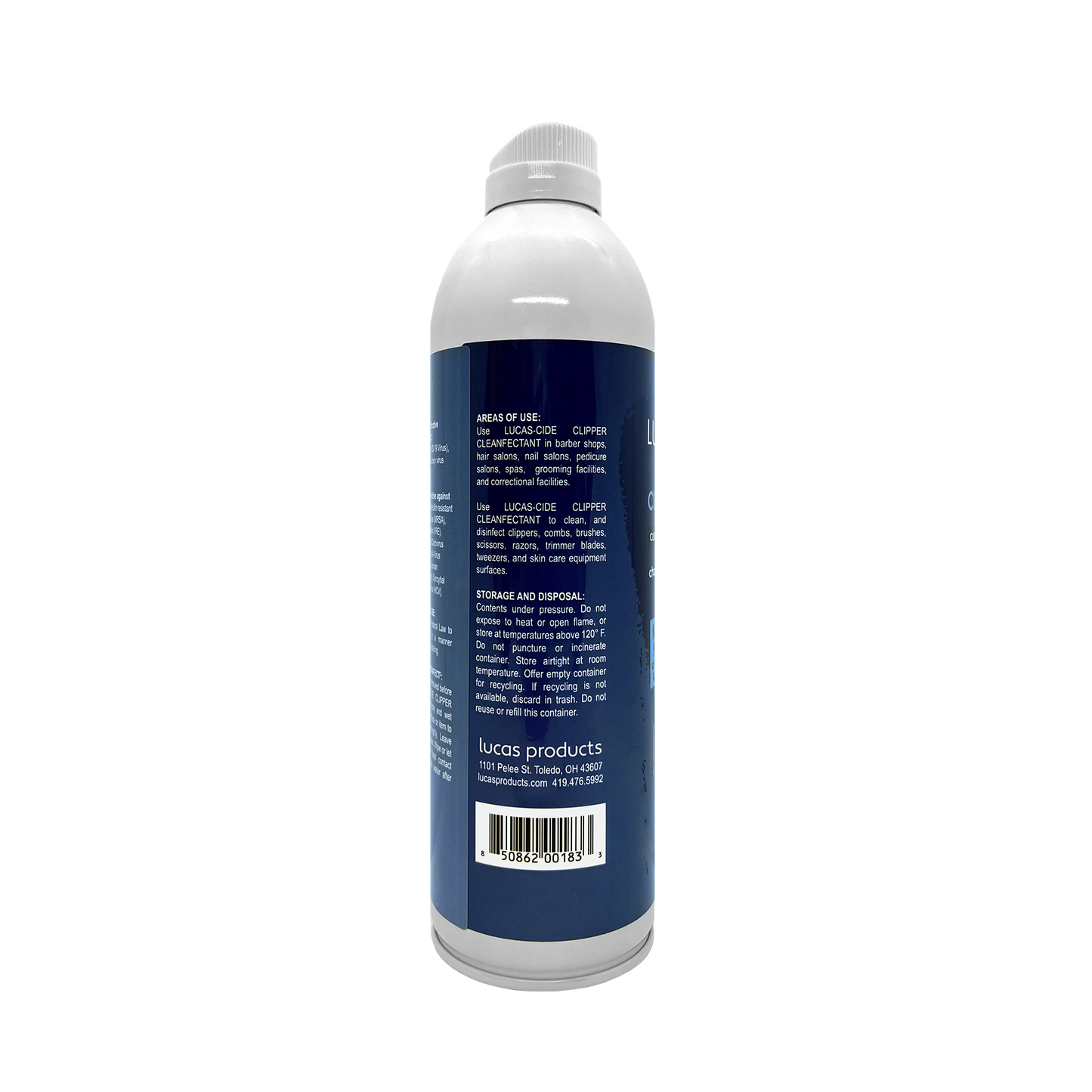 LUCAS-CIDE Clipper Cleanfectant Spray - 16 oz.