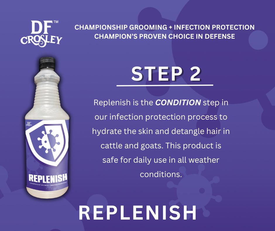 DF Crosley Replenish Conditioner for Cattle & Goats- 32 oz.