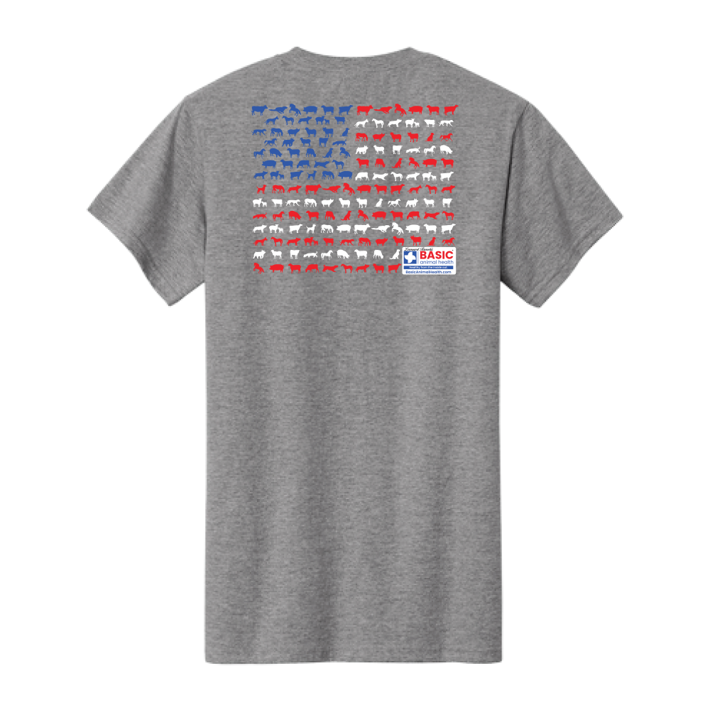 Animal American Flag T-Shirts